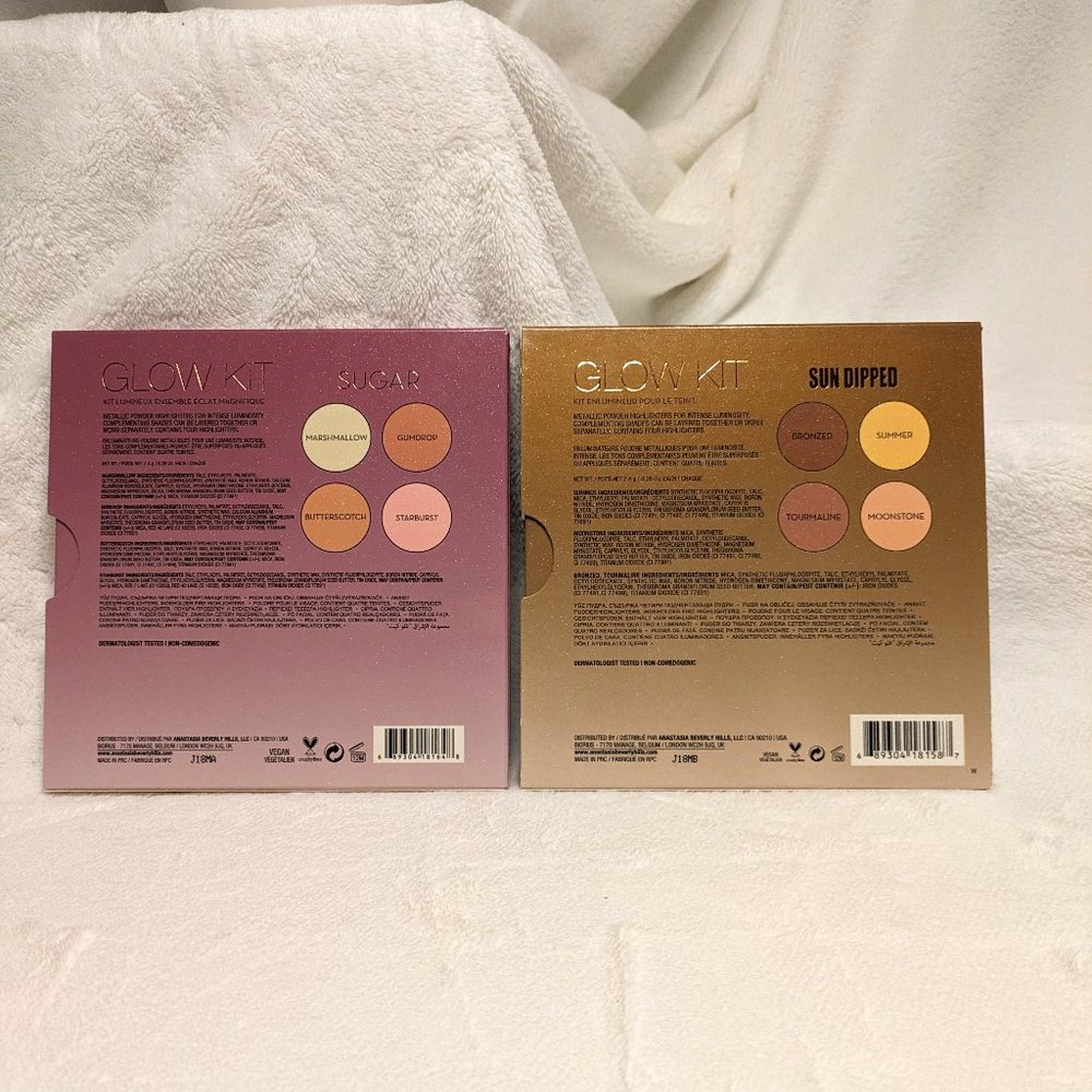🌸 NIB Anastasia Beverly Hills Sun-Dipped Glow Kit Warm-Bronze Highlighter Kit - Picture 2 of 11